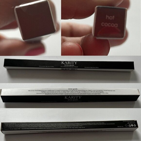 Karity Brow Goals 3-in-1 Eyebrow Pencil Powder & Brush - HOT COCOA - Picture 3 of 4
